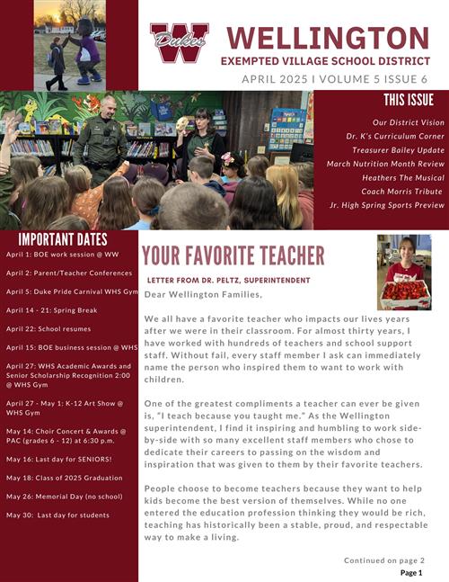 April 2025 Newsletter
